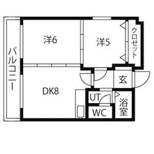 札幌中心 ｻｰﾋﾞｽｱﾊﾟｰﾄﾒﾝﾄsapporo中島公園2Ldk 901 Apartment